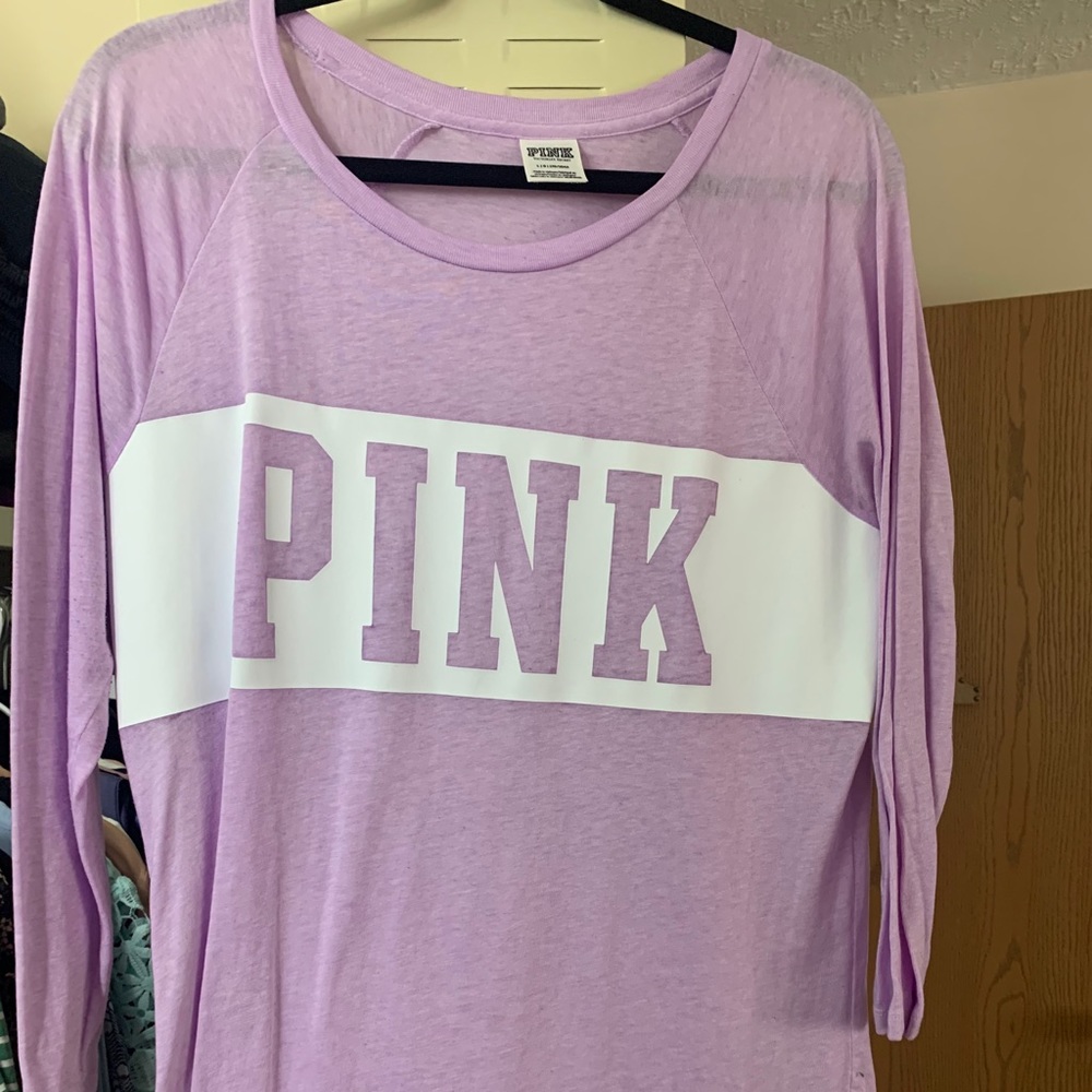 PINK 3/4 sleeve length shirt - Picture 1 of 2